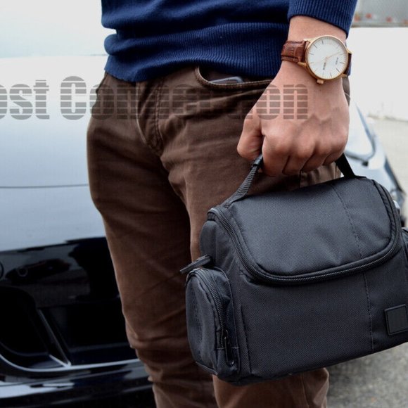 Deluxe DSLR Camera Camcorder Case/Bag for Sony Nikon Canon Fuji Pentax - Picture 5 of 6